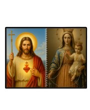 Jesus Christ - Our Lady Of Velankanni Laminated Photo - 13x15 Inches, Divine Blessings For Home & Office And Temple Decoration (F16374)