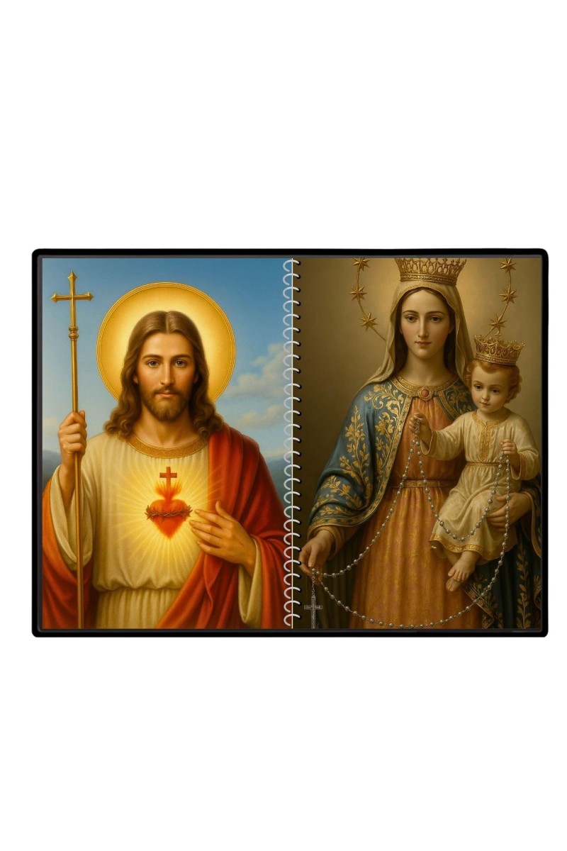 Jesus Christ - Our Lady Of Velankanni Laminated Photo - 13x15 Inches, Divine Blessings For Home & Office And Temple Decoration (F16374)