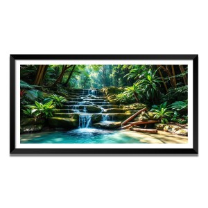 Nature Landscape Floating Frame Scenery Digital Print - (I5638) - 18x36 inch Modern Nature Wall Art for Living Room, Bedroom, Office, Hotels, Drawing Room Nature Landscape Floating Frame Scenery Digital Print - (I5638) - 18x36 inch Modern Nature Wall Art for Living Room, Bedroom, Office, Hotels, Drawing Room