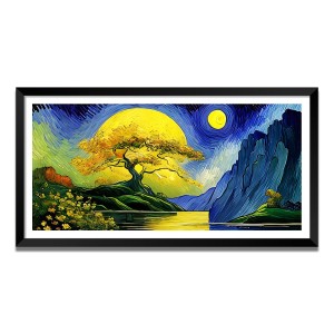 Nature Landscape Floating Frame Scenery Digital Print - (I5586) - 18x36 inch Modern Nature Wall Art for Living Room, Bedroom, Office, Hotels, Drawing Room Nature Landscape Floating Frame Scenery Digital Print - (I5586) - 18x36 inch Modern Nature Wall Art for Living Room, Bedroom, Office, Hotels, Drawing Room