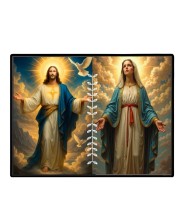 Jesus Christ - Our Lady Of Grace Laminated Photo - 11x13 Inches, Divine Blessings For Home & Office And Temple Decoration (F16289)