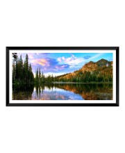 Nature Landscape Floating Frame Scenery Digital Print - (I5893) - 18x36 inch Modern Nature Wall Art for Living Room, Bedroom, Office, Hotels, Drawing Room