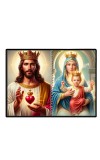 Jesus Christ - Our Lady Of Good Health Laminated Photo - 13x15 Inches, Divine Blessings For Home & Office And Temple Decoration (F16386)