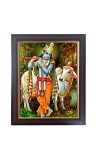 Hitech Sales Lord Krishna Photo Frame for Pooja Room, Temple Decor, Home Decoration and Gift