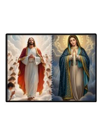 Jesus Christ - Our Lady Of Grace Laminated Photo - 9x11 Inches, Divine Blessings For Home & Office And Temple Decoration (F16427)