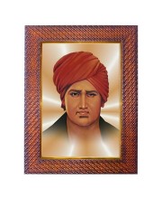 Swami Dayananda Photo Frame 10x14 Inch Religious Wall & Table Decor Frame | Swami Dayananda Spiritual Photo Frame For Home, Temple & Office | Decorative Hindu God & Goddess Frame (Pack Of 1) (F184
