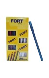 HiTechMart Fort Df Pen | Tip size -0.5 mm, Ball Pen Box Pack | Slim & Multi Color Body Pens Easy to hold | Pack of 1, P-20, INK Colour - Blue | Smooth Writing use for Study, Office Work