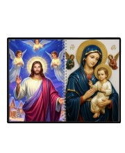 Jesus Christ - Our Lady Of Perpetual Help Laminated Photo - 11x13 Inches, Divine Blessings For Home & Office And Temple Decoration (F16367)