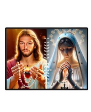 Jesus Christ - Our Lady Of Perpetual Help Laminated Photo - 11x13 Inches, Divine Blessings For Home & Office And Temple Decoration (F16266)