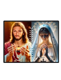 Jesus Christ - Our Lady Of Perpetual Help Laminated Photo - 11x13 Inches, Divine Blessings For Home & Office And Temple Decoration (F16266)