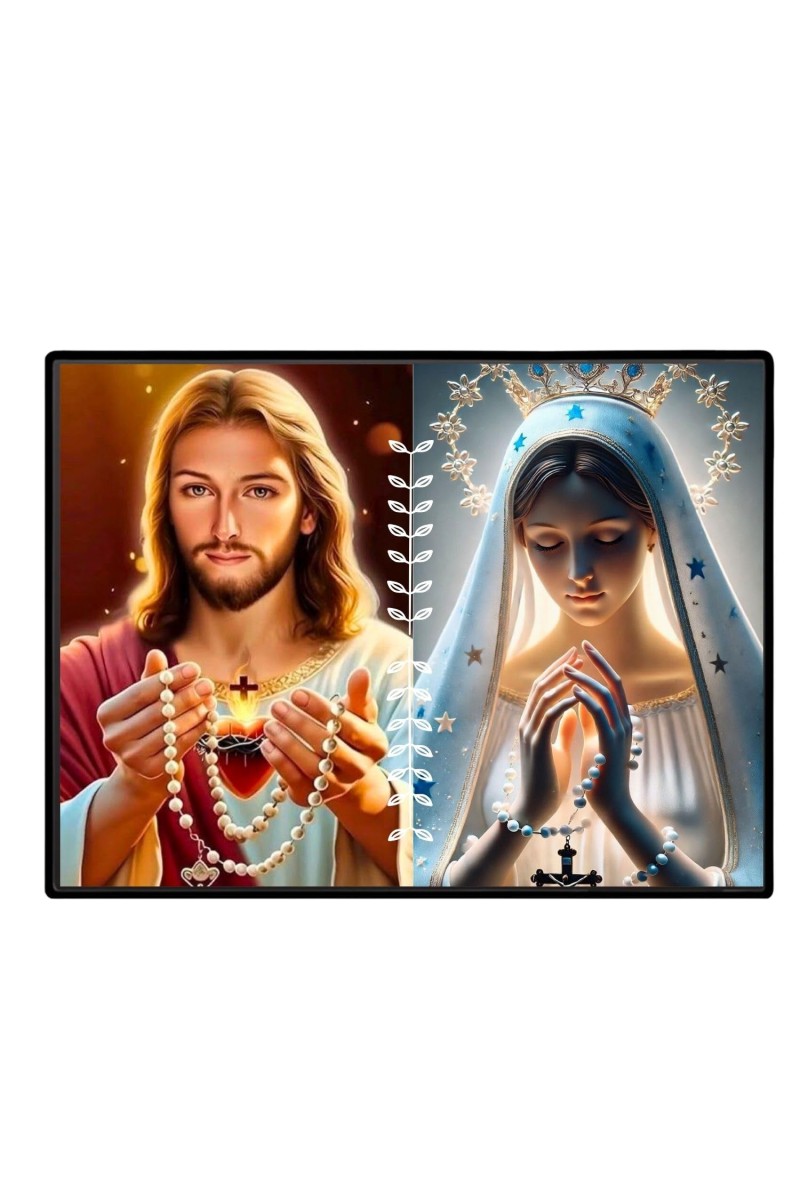 Jesus Christ - Our Lady Of Perpetual Help Laminated Photo - 11x13 Inches, Divine Blessings For Home & Office And Temple Decoration (F16266)