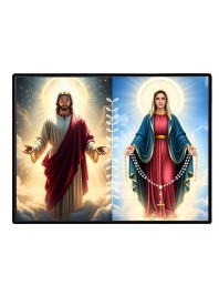 Jesus Christ - Our Lady Of Grace Laminated Photo - 11x13 Inches, Divine Blessings For Home & Office And Temple Decoration (F16288)