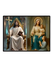 Jesus Christ - Our Lady Of Velankanni Laminated Photo - 13x15 Inches, Divine Blessings For Home & Office And Temple Decoration (F16373)