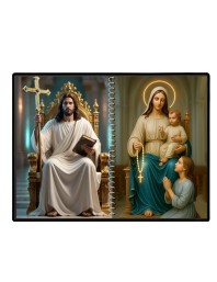 Jesus Christ - Our Lady Of Velankanni Laminated Photo - 11x13 Inches, Divine Blessings For Home & Office And Temple Decoration (F16373)