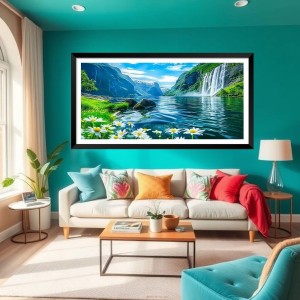 Nature Landscape Floating Frame Scenery Digital Print - (I5711) - 18x36 inch Modern Nature Wall Art for Living Room, Bedroom, Office, Hotels, Drawing Room Nature Landscape Floating Frame Scenery Digital Print - (I5711) - 18x36 inch Modern Nature Wall Art for Living Room, Bedroom, Office, Hotels, Drawing Room