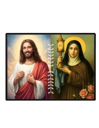 Jesus Christ - Our Lady Of Sorrows Laminated Photo - 11x13 Inches, Divine Blessings For Home & Office And Temple Decoration (F16298)