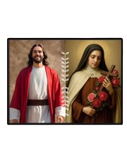 Jesus Christ - St. Therese Of Lisieux Laminated Photo - 11x13 Inches, Divine Blessings For Home & Office And Temple Decoration (F16253)