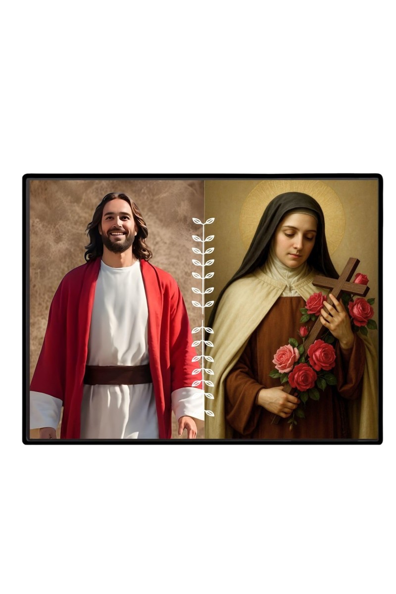 Jesus Christ - St. Therese Of Lisieux Laminated Photo - 11x13 Inches, Divine Blessings For Home & Office And Temple Decoration (F16253)