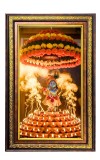 Lord Krishna Digital Golden Balck Color Photo Frame | Hindu Religious Wall Decor | 18x24 Inches - Inspirational Wall Art For Office, Home Decor - Ideal Spiritual Gift (F16909)