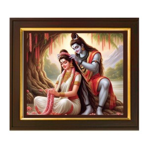 Hitech Sales | Lord Shiva and Parvathi Beautiful Photo Frame - Framed Wall Art for Home Decoration, Pooja Room, Gifting - Size: 10x12 inch. Hitech Sales | Lord Shiva and Parvathi Beautiful Photo Frame - Framed Wall Art for Home Decoration, Pooja Room, Gifting - Size: 10x12 inch.