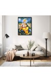 Krishna Laminated Photo - 5x7 Inches, Divine Blessings for Home & Office and Temple Decoration