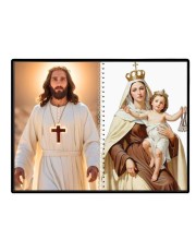 Jesus Christ - Our Lady Of Good Health Laminated Photo - 13x15 Inches, Divine Blessings For Home & Office And Temple Decoration (F16384)