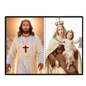 Jesus Christ - Our Lady Of Good Health Laminated Photo - 5x7 Inches, Divine Blessings For Home & Office And Temple Decoration (F16384)