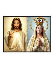 Esus Christ - Blessed Virgin Mary Laminated Photo - 11x13 Inches, Divine Blessings For Home & Office And Temple Decoration (F16433)
