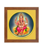 Lord Ganesh Colored Photograph |Vibrant Wall Art| Devotional wall art |Ideal for Home or Office Decor or Puja room