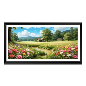 Nature Landscape Floating Frame Scenery Digital Print - (I5730) - 24x48 inch Modern Nature Wall Art for Living Room, Bedroom, Office, Hotels, Drawing Room Nature Landscape Floating Frame Scenery Digital Print - (I5730) - 24x48 inch Modern Nature Wall Art for Living Room, Bedroom, Office, Hotels, Drawing Room