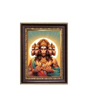 Sri hanumaniji Digital Print Photo 10.7x12.7 inches - Vibrant Religious Wall Art for Home or Office Decor.