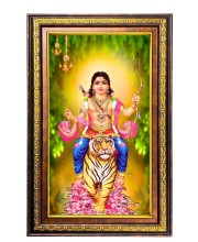 Lord Murugan Digital Golden Balck Color Photo Frame | Hindu Religious Wall Decor | 18x24 Inches - Inspirational Wall Art For Office, Home Decor - Ideal Spiritual Gift (F16727)
