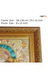Hi Tech Sales Lord Ganesha Golden Framed Divine Wall Art for Home and Office Décor Spiritual Gift Item (Pack of 1)