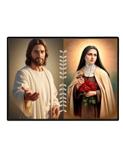Jesus Christ - St. Therese Of Lisieux Laminated Photo - 11x13 Inches, Divine Blessings For Home & Office And Temple Decoration (F16252)