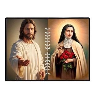 Jesus Christ - St. Therese Of Lisieux Laminated Photo - 11x13 Inches, Divine Blessings For Home & Office And Temple Decoration (F16252) Jesus Christ - St. Therese Of Lisieux Laminated Photo - 11x13 Inches, Divine Blessings For Home & Office And Temple Decoration (F16252)