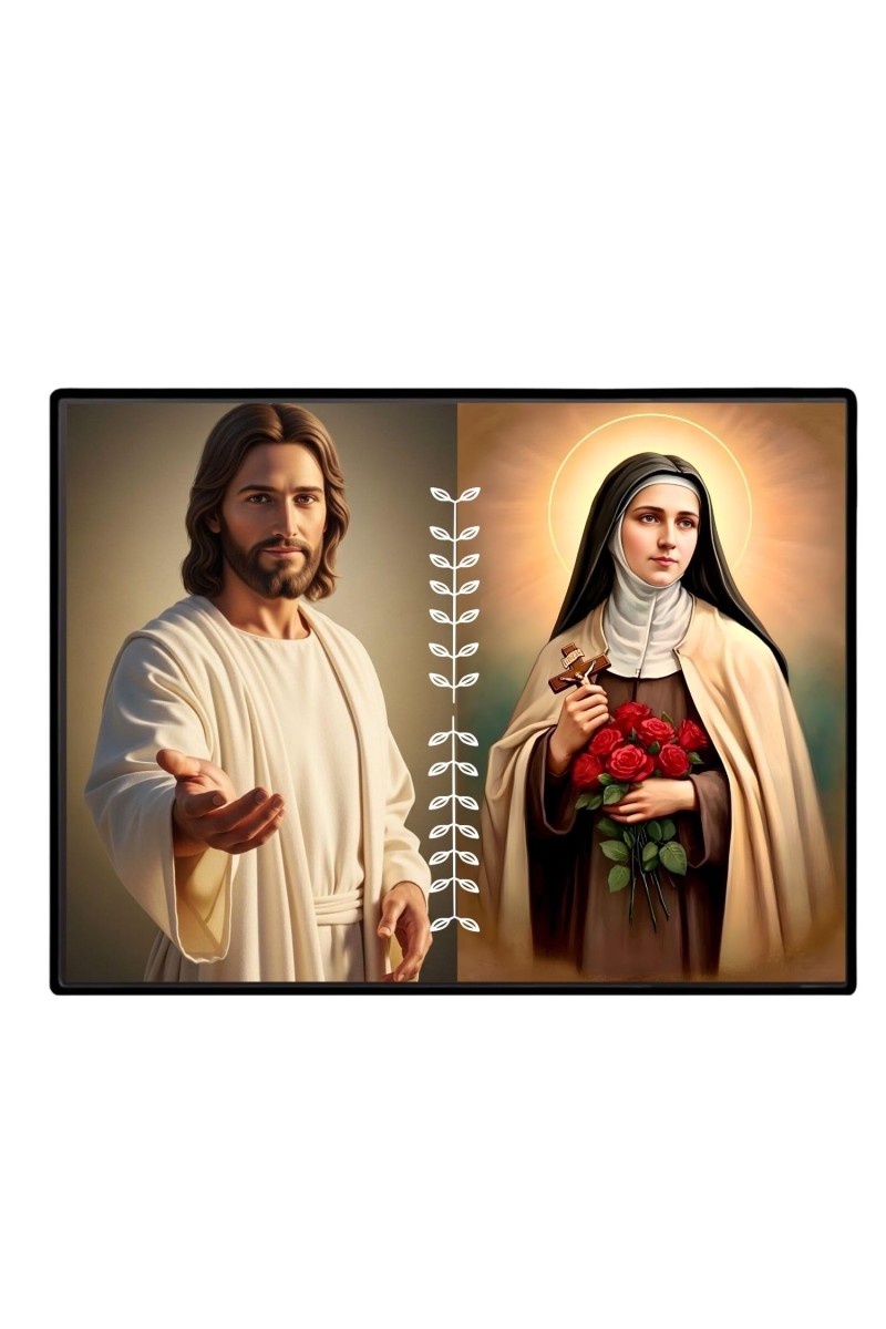 Jesus Christ - St. Therese Of Lisieux Laminated Photo - 11x13 Inches, Divine Blessings For Home & Office And Temple Decoration (F16252)
