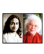 Paramahansa Yogananda & Sri Daya Mata Laminated Photo - 9x11 Inches, Divine Blessings For Home & Office And Temple Decoration (F16325)
