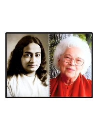 Paramahansa Yogananda & Sri Daya Mata Laminated Photo - 7x9 Inches, Divine Blessings For Home & Office And Temple Decoration (F16325)
