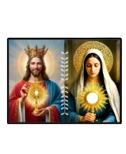 Jesus Christ - Our Lady Of Sorrows Laminated Photo - 11x13 Inches, Divine Blessings For Home & Office And Temple Decoration (F16295)