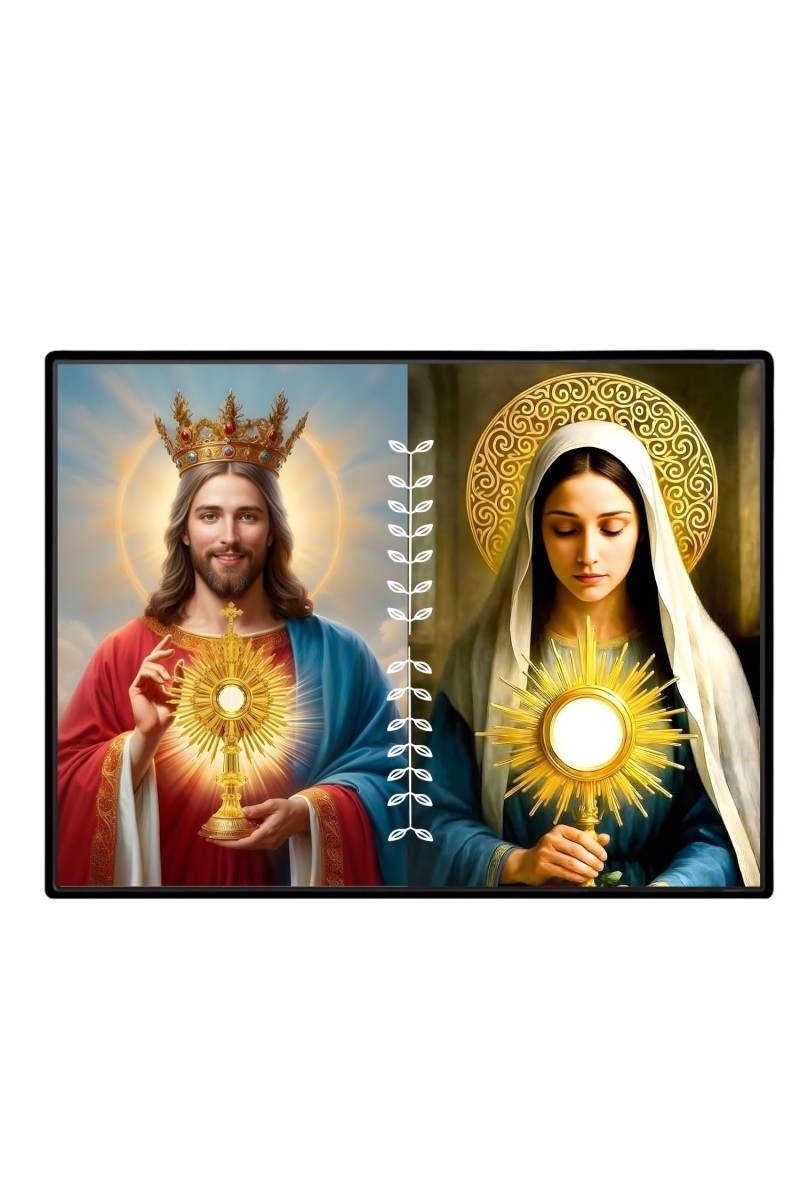 Jesus Christ - Our Lady Of Sorrows Laminated Photo - 11x13 Inches, Divine Blessings For Home & Office And Temple Decoration (F16295)