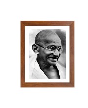 Mahatma Gandhi Black Photograph | Classic Historical Wall Art| Ideal for Home or Office Decor