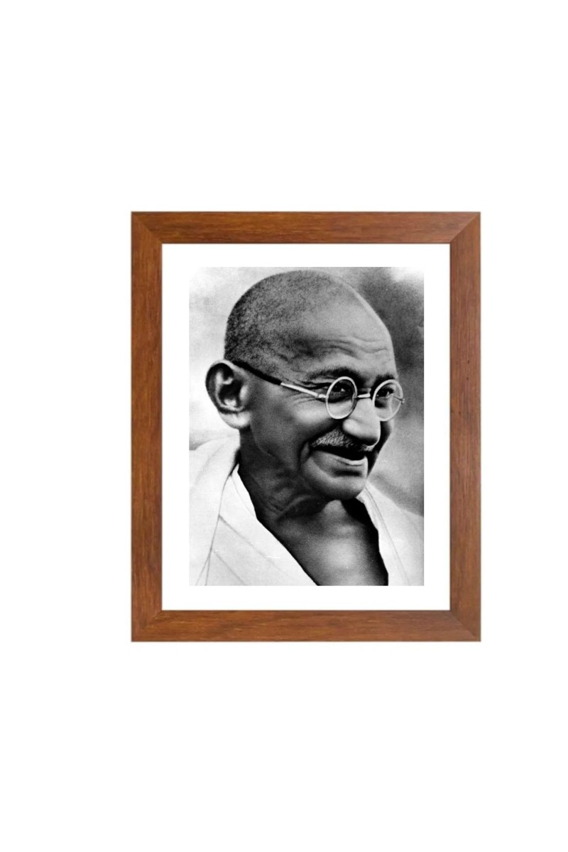 Mahatma Gandhi Black Photograph | Classic Historical Wall Art| Ideal for Home or Office Decor