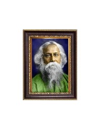 Sri Rabindra Nath Tagore Digital Print Photo 8.7x10.7 inches - Vibrant Religious Wall Art for Home or Office Decor.