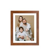 Colored Family Photo of Father, Mother, and Son |Family Portrait Wall Art| Perfect for Home Decor & Family Keepsake