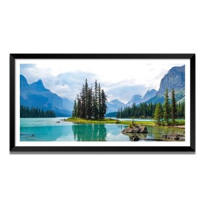 Nature Landscape Floating Frame Scenery Digital Print - (I5780) - 18x36 inch Modern Nature Wall Art for Living Room, Bedroom, Office, Hotels, Drawing Room