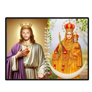 Jesus Lady Of Velankanni Laminated Photo - 7x9 Inches, Divine Blessings For Home & Office And Temple Decoration (F16203) Jesus Lady Of Velankanni Laminated Photo - 7x9 Inches, Divine Blessings For Home & Office And Temple Decoration (F16203)