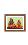 Divine Sadguru Sri Sri Bijay Krishna Goswami with Wife Yogmaya Colored Photo | Spiritual Wall Art for Home | Ideal Gift for Devotees