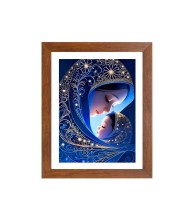 Mother and Child Colored Photograph |Heartwarming Wall Art | for Home or NurseryDecoration
