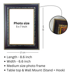 Hitech Sales Shree Ram and Hamuman ji Photo Frame for Pooja Room, Temple and Home Decoration, Printed Photo with Floral Design Polystyrene Frame, 5 x 7 Inches - Brown, Ideal for Gifting (Pack of 1) Hitech Sales Shree Ram and Hamuman ji Photo Frame for Pooja Room, Temple and Home Decoration, Printed Photo with Floral Design Polystyrene Frame, 5 x 7 Inches - Brown, Ideal for Gifting (Pack of 1)