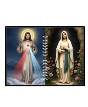 Jesus Christ - Our Lady Of Grace Laminated Photo - 11x13 Inches, Divine Blessings For Home & Office And Temple Decoration (F16290)